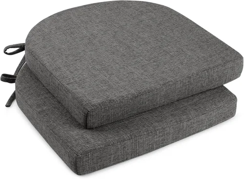 Miniatura 13 de downluxe Cojines para sillas de interior para sillas de comedor, almohadillas de espuma texturizadas suaves y cómodas para sillas de cocina