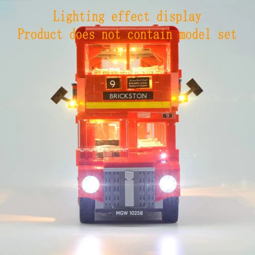 Miniatura 5 de GEAMENT Versión actualizada 10258 Kit de luces para Creator Expert London Bus compatible con el modelo de bloques de construcción Lego 10258