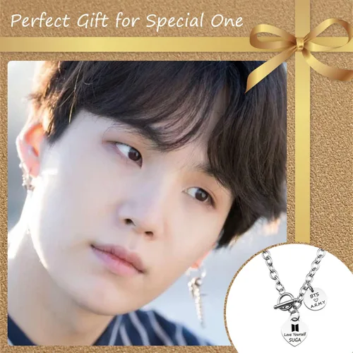 Miniatura 3 de ARETIS Kpop Bangtan - Collar para niños Be the best J-HOPE JIMIN JIN JK RM SUGA V Collar Bangtan Boys Lover Jewelry Gift for Bangtan Boys Fans