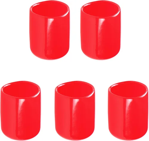 Miniatura 15 de Cubierta de tapa de extremo redondo de goma de 3/4 pulgadas (0.748 in), protectores de rosca de PVC flexible de tubería de tubería protectora