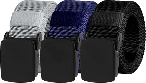 Miniatura 14 de UNGGJKB Men's Tactical Belt, Nylon Casual Elastic Belt, Work Belt That Can Be Cut And Adjusted