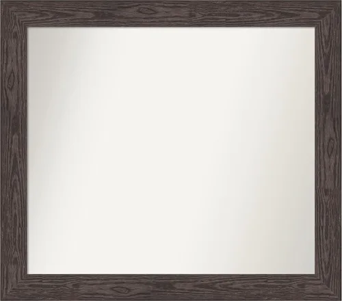 Miniatura 614 de Amanti Art Espejo personalizado, espejo de baño negro puente, espejo de pared o espejo de tocador de baño sobre el fregadero (26 x 26 pulgadas)