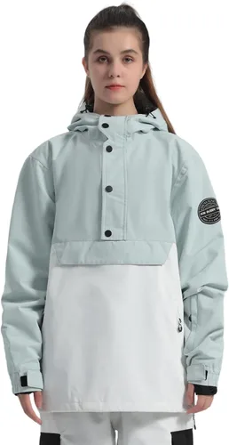 Miniatura 12 de GSOU SNOW - Chaqueta de esquí para mujer, abrigo de nieve, impermeable, cortavientos, chaqueta de snowboard, aislada, cálida, para invierno