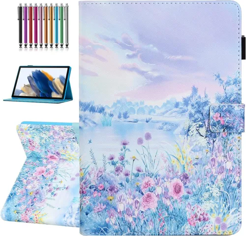 Miniatura 12 de Funda para Samsung Galaxy Tab A8 de 10.5 pulgadas modelo 2022 (SM-X200/X205/X207), función de encendido y apagado automático, cubierta plegable