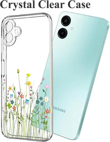 Miniatura 3 de Unov Funda diseñada para Galaxy A06 4G, funda transparente con [patrón antideslizante en relieve], protección delgada a prueba de golpes