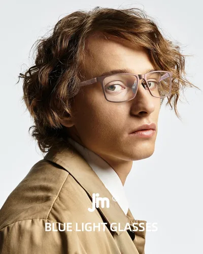 Miniatura 2 de JM Al-Mg - Lentes de metal con bloqueo de luz azul para hombres y mujeres, antiluz azul, para computadora, alivian la fatiga ocular y la protección
