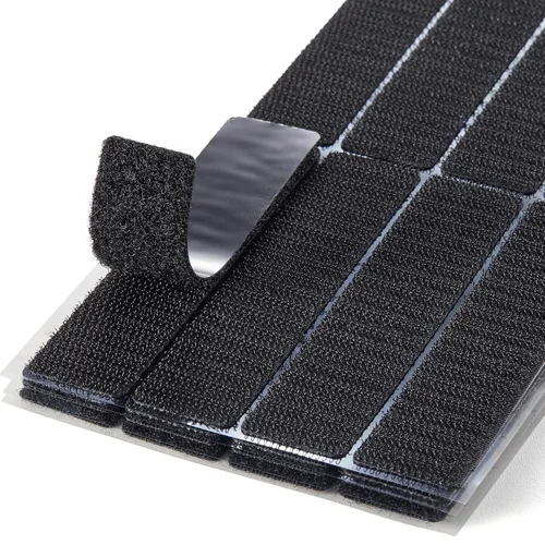 Tiras adhesivas para tela (1 x 4 pulgadas, 16 juegos), se pegan sin coser ni planchar, para ropa y cortinas, cinta de dobladillo de doble cara con