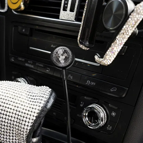 Miniatura 5 de SOLUSTRE Proyector de luces LED de discoteca para coche, luz USB, luces de fiesta activadas por sonido, enchufe USB, mini discoteca giratoria