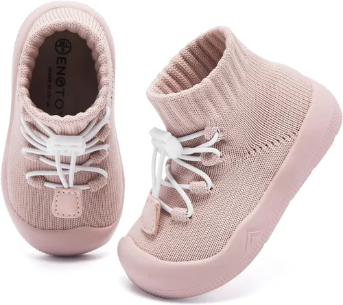Engtoy Baby Shoes Boys Girls Sock Shoes Slippers Baby Walking Shoes Baby Slip On Sneakers Infant Non-Slip Breathable Slippers with Soft Rubber Sole
