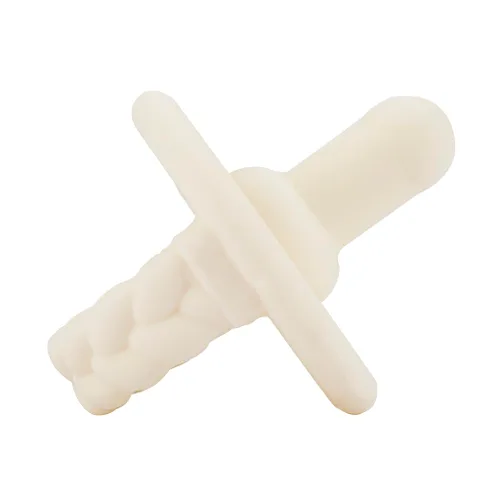 Miniatura 6 de Itzy Ritzy Chupetes de silicona para edades de 6 a 18 meses. Los chupetes Itzy cuentan con mango plegable y dos agujeros de aire para mayor Crema