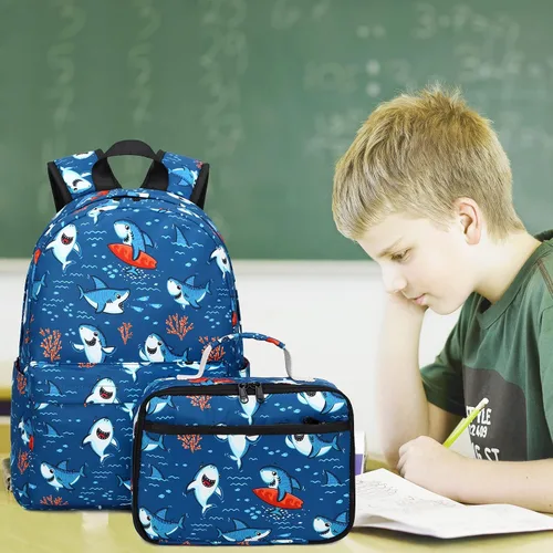 Miniatura 79 de CAMTOP - Conjunto de mochila y lonchera con estampados divertidos para niños de preescolar y primaria), Y0058-2