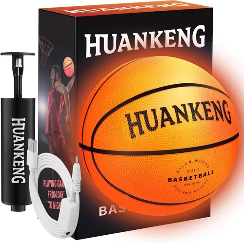 Miniatura 7 de HuanKeng Upgrade Rechargeable Glow in The Dark Ball Toys Birthday Gifts for 6 7 8 9 10 11 12 13 14 15 Year Old Boys, Sports and Outdoors Light Up