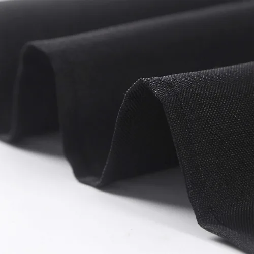 Miniatura 6 de Ascoza Paquete de 2 manteles cuadrados negros de tela de poliéster de 52 x 52 pulgadas para bodas, banquetes, restaurantes y fiestas