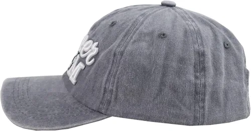 Miniatura 3 de MANMESH HATT Gorra de béisbol para mamá de fútbol desgastada, ajustable lavado bordado para el sol para mamá