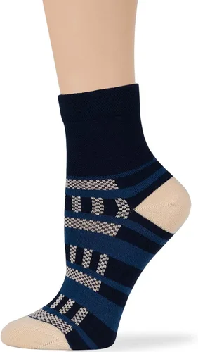 Miniatura 5 de 7BIGSTARS KINGDOM Women's Cotton Quarter Non-Binding Diabetic Fashion Socks-L-M-4 Pack-Multicolor