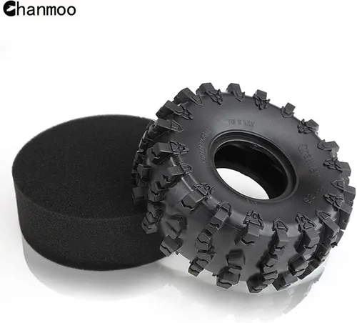 Miniatura 8 de 2.2 RC Crawler neumáticos de goma suave barro nieve nadador neumáticos OD 5.906 in para 1/10 RC Rock Crawler coche Axial SCX10 90047 D90 TF2 Tamiya