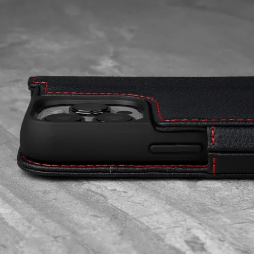 Miniatura 5 de TORRO Funda compatible con iPhone 13 Pro Max – Funda de piel premium tipo cartera con soporte y ranuras para tarjetas (negro)
