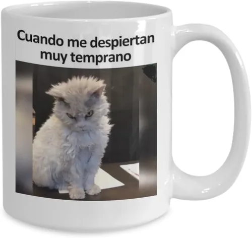 Miniatura 2 de CUANDO ME LEVANTAN TEMPRANO - Taza café, tazas para café divertidas, tazas de café personalizadas, taza de café inspiradoras, taza grande de cafe
