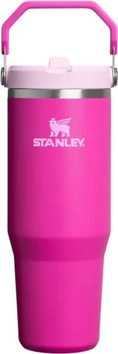 Miniatura 33 de Stanley IceFlow - Vaso con pajilla abatible con asa, de 20 onzas, tapa giratoria y popote abatible, botella de agua resistente a fugas, acero