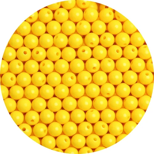 Miniatura 36 de BONNY BOXX 2000 piezas 4 mm cuentas redondas de acrílico de zafiro suave, bolas de plástico de chicle de burbujas, cuentas gruesas de bolas