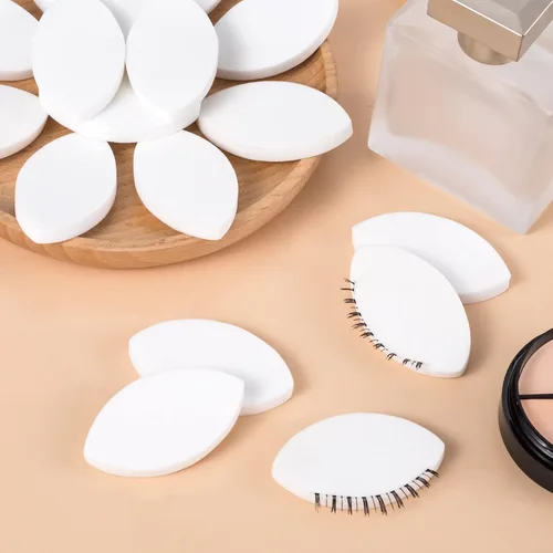 Miniatura 5 de OIIKI Esponja de práctica en forma de ojo – 10 esponjas de ejercicio de pestañas para principiantes – Suministros para extensiones de pestañas