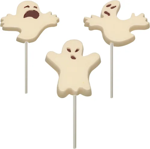 Miniatura 4 de Cybrtrayd Halloween Chocolate Candy Mold, Ghost Lolly