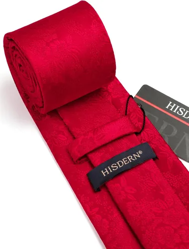 Miniatura 62 de Corbatas florales tejidas clásicas para hombre, corbata cuadrada de bolsillo, corbatas formales para hombres, boda con pañuelo