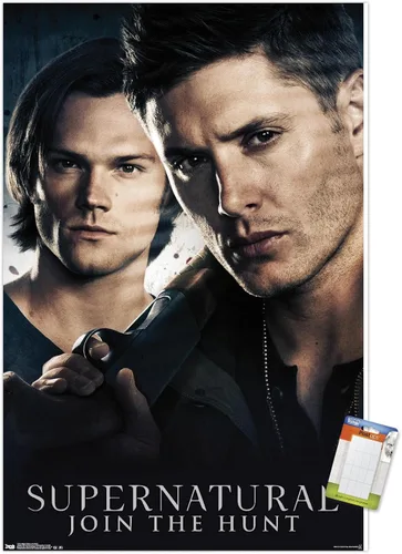 Miniatura 12 de Trends International Supernatural - Póster de pared de hermanos, 14.725 x 22.375 pulgadas, versión enmarcada de madera de granero