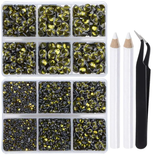 Miniatura 38 de LPBeads 10000 unidades de diamantes termoadhesivos SS6 amatista con parte trasera plana, gemas de diamantes de imitación de cristal redondas
