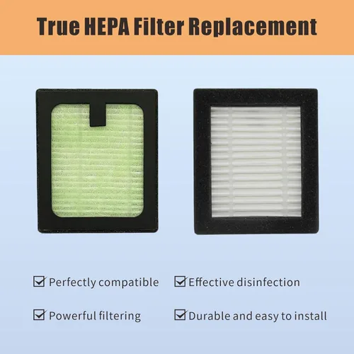 Miniatura 3 de Paquete de 4 filtros HEPA de repuesto para la lavadora de biberones Pro Brezza de bebé de alta eficiencia, filtro HEPA verdadero H13, polvo