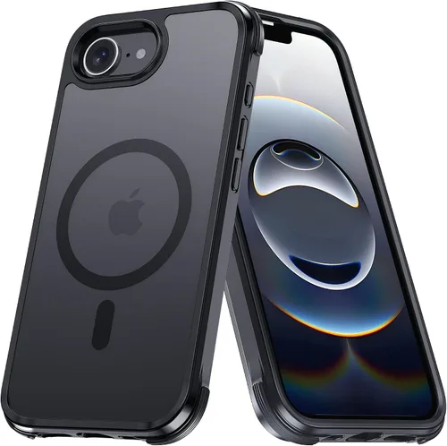 Miniatura 77 de Tigowos Magnetic Guardian - Funda diseñada para iPhone 11 Pro [probada en caídas de grado de 10 pies y compatible con MagSafe] Funda delgada Negro
