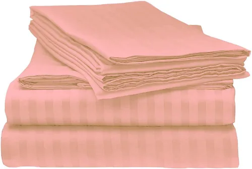 Miniatura 16 de laxlinen Super Suave Calidad 4 Pcs Hoja de cama Set (+ 30 inch) bolsillo extra profundo