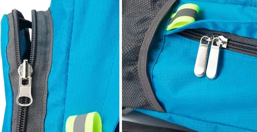 Miniatura 4 de Mochila plegable ultraligera, resistente al agua, duradera, para campamento, viajes, senderismo, mochila para hombres y mujeres (negro)
