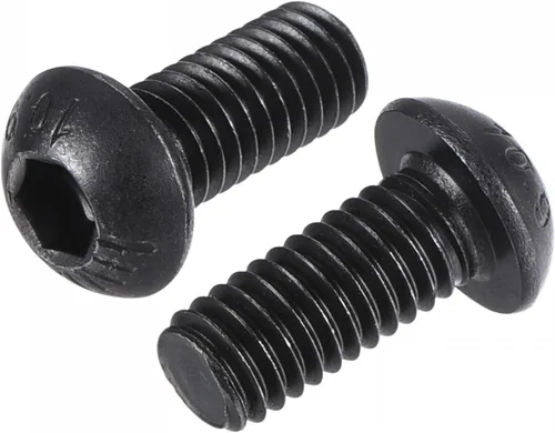 Miniatura 13 de uxcell Tornillos de cabeza de botón hexagonal M6x8mm Tornillos de acero de aleación 25pcs