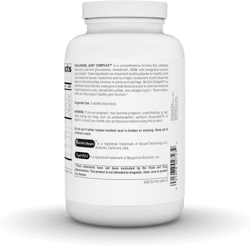 Miniatura 3 de Source Naturals Complejo articular hialurónico con glucosamina, condroitina y MSM Extra Strength - 240 Tabletas