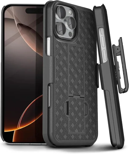 Miniatura 11 de MOTIVE Funda para iPhone 14, funda con clip para cinturón para Apple iPhone 14, funda protectora delgada y resistente a prueba de golpes con soporte