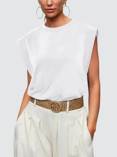 Miniatura 2 de WIHOLL Camisetas de manga casquillo para mujer, camisetas básicas de verano, estilo casual, ajuste holgado, moda 2024