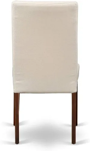 Miniatura 11 de East West Furniture DLDR3-MAH-01 Juego de mesa y sillas de cocina de 3 piezas contiene una mesa de comedor redonda con gotas y 2 sillas de comedor