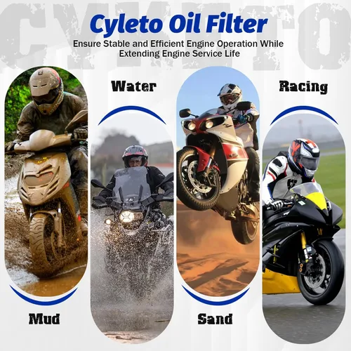 Miniatura 7 de 145 Filtro de aceite para Yamaha Raptor 700 XVS1100 XVS650 XVS 650 V-Star Custom 650 XV250 XV 250 Virago V-star 249 YMH 600 Grizzly