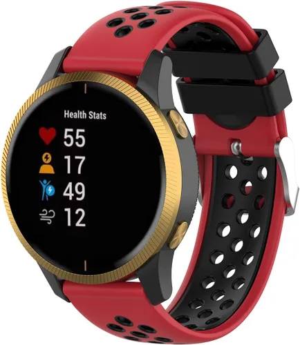 Miniatura 8 de FitTurn Bandas de liberación rápida con agujero transpirable de 0.787 in compatibles con Garmin Approach S40/Forerunner 245 645 165