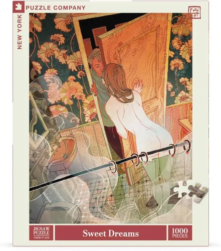 Miniatura 3 de New York Puzzle Company - Victo Ngai Sweet Dreams - Rompecabezas de 1000 piezas románticas por Victo Ngai