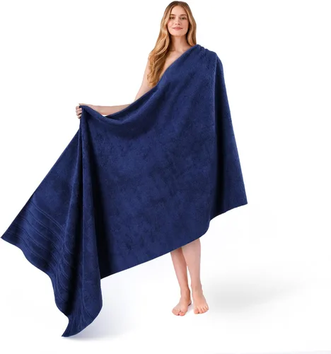 Miniatura 76 de American Soft Linen - Juego de 4 toallas, 100% de algodón turco, 27 x 54 pulgadas, tamaño extragrande, toallas para la ducha, color amarillo