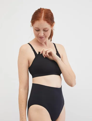 Miniatura 2 de Motherhood Maternity Brasier de lactancia sin costuras con clip para mujer, lavable a máquina, tallas S a 3X, disponibles en paquetes de 1 y 2