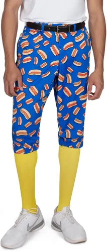 Miniatura 11 de Tipsy Elves Pantalones de golf para hombre, calcetines a juego incluidos, pantalones deportivos para hombre con diseños que cambian el juego