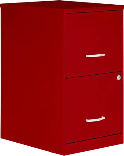 NuSparc - Archivador de 2 cajones con cerradura | Construcción de acero premontada | Diseño que ahorra espacio, perfecto para el hogar y la oficina