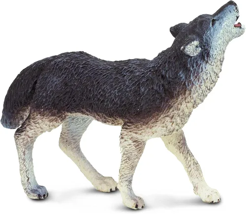 Miniatura 7 de Safari Ltd. Figura de lobo gris, figura detallada de plástico de 3.75 pulgadas, divertido juguete educativo para niños, niñas y niños a partir de 1
