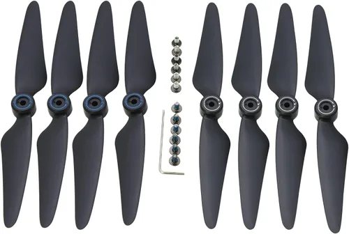 Miniatura 3 de Blomiky 2 juegos de 8 hélices plegables F7 de repuesto compatibles con Bwine F7GB2 F7 SJRC F7S F7 4K 9800FT RC Quadcopter Drone F7 Propeller 2