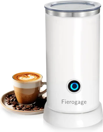 Espumador de leche, vaporizador eléctrico de leche, máquina automática de espuma fría y caliente de 8.4 onzas líquidas y calentador de leche para
