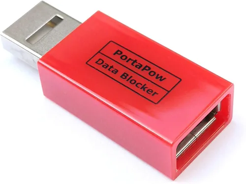 Miniatura 4 de PortaPow Bloqueador de datos USB (blanco, paquete de 2) - Protege contra el juice jacking