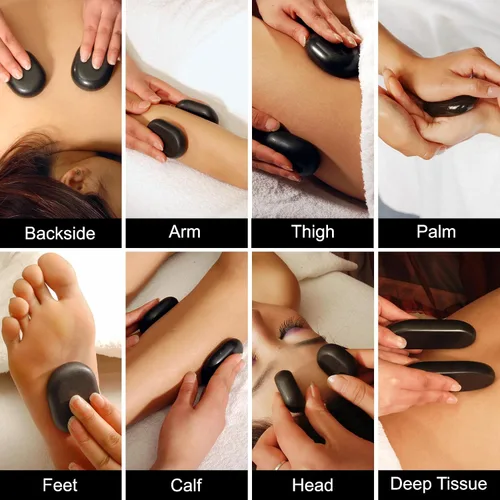 Miniatura 5 de Master Massage Juego de 28 piezas de piedra caliente esencial para masaje de piedras calientes para terapia de piedras profesionales o en casa